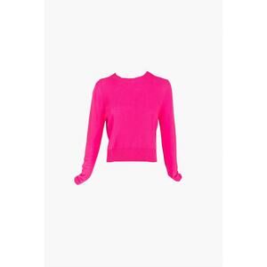 NEW COLORUSH women's womad little crew sweater in pony pink